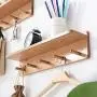 WZP Clothing Display Rack Solid Wood Coat Rack Bedroom Hanger,Simple Modern Wall Shelf Partition Simple Wall Hanger Bearing Strong/A / 42.5CM