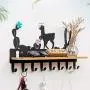 Yuybei Wall Hooks Decorative Wall Mounted Hanger Clothes Coat Hook Rack Hook with 8 Hooks Decorative Wall Hooks for Living Room Kitchen Bathroom for Kitchen Bathroom Hallway Hall