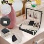 FSC Lighting Jewelry Boxes Organizer, Travel Jewelry Storage Case Necklace Holders Display Tray Storage Case(Black)