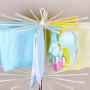 BAOYOUNI Plastic Clothes Drying Rack 16 Towel Bars Rail Foldable Laundry Drip Hanger for Hanging Socks, Baby Clothes, Cloth Diapers, Underwear, Hat, Scarf (Ivory)