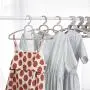 SAASNY Standard Plastic Hangers,[30 Pack] Premium Plastic Hangers with Tie Bar - Heavy Duty -Space Saving & Non Slip - Plastic Suit Hangers,Clothes Hanger (Grey) for Drying and Storage
