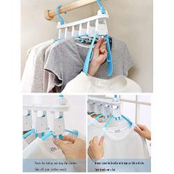 HJYPYJ Magic Hanger,Portable PP Folding Hanger,Rotatable Hanger Space Saving Organizers, Isometric Design/White / 3 pcs