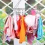 KIPB Stainless Steel Clothes Hangers Double Lines Square Laundry Hanger Clothes Drying Hanger with Clips
