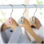20pcs Random Color Creative Mini Clothes Hanger Plastic Home Easy Hook Closet Organizer Storage Rack Holder Hook