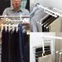 shengyuze Multi-Layer Clothes Pants Hangers Wardrobe Jeans Stainless Steel Storage Rack Space Saving for Home Storage, ABS Plastic + Stainless Steel - Black