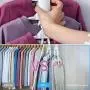 Volwco Magic Hangers, Closet Space Saving Collapsible Clothes Hanger, Multifunctional Portable Foldable Organizer Drying Rack with 360 Degree Swivel Hook for Adult Kids Shirt/Sweater/Socks/Trousers