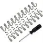 HOVEOX 20 Pcs Bronze Single Hooks Coat Wall Mounted Single Hooks Hangers No Scratch Robe Hooks Equipped with 40 Pcs Screws & a Free Screwdriver for Bath Kitchen Garage Heavy Duty, Silver HOVEOX 20 Pcs Bronze Single Hooks Coat Wall Mounted Single Hooks Hangers No Scratch Robe Hooks Equipped with 40 Pcs Screws & a Free Screwdriver for Bath Kitchen Garage Heavy Duty, Silver