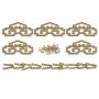 RDEXP 8x4.6cm Chinese Style Classical Painting Picture Frame Hanger Hanging Hooks CYJ020 Antique Brass with Screws Pack of 5