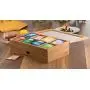 Bambusi Bamboo Tea Storage Boxes - Natural Wood Tea Chest Organizer with Small Drawer | Great Christmas Gift Idea