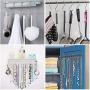 Maxgoods 3.54 20PCS Home Storage Utility S Shaped Hooks Stainless Steel Metal Hangers Hanging Hooks for Kitchen, Work Shop, Bathroom, Garden,Bedroom (Black, 20PCS)
