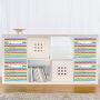 Sorbus Foldable Storage Cube Basket Bin - Great for Nursery, Playroom, Closet, Home Organization (Chevron Multi-Color, 6 Pack)