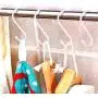 HiGift 6 inch Large Vinyl Coated S Hooks Heavy Duty Closet S Hook for Hanging, Non Slip White Rubber Coated S Hooks for Hanging Jeans Plants Pot Pan Cups Towels Hats, 8 Pack