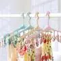 Clothes Hanger 20-piece Set 8 Clip Multi-function Plastic Windproof Hanger With Clip Buckle Clothes Hanging Socks Underwear Drying Clothes Support Pants Hangers ( Color : Beige , Size : 42.5x22.5cm ) Clothes Hanger 20-piece Set 8 Clip Multi-function Plastic Windproof Hanger With Clip Buckle Clothes Hanging Socks Underwear Drying Clothes Support Pants Hangers ( Color : Beige , Size : 42.5x22.5cm )
