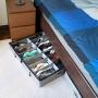 storageLAB Under Bed Shoe Storage Organizer, Adjustable Dividers - Set of 2, Fits 24 Pairs Total - Underbed Storage Solution (Grey)