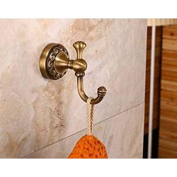 ROZIN Antique Brass Bath Towel Hook Wall Mounted Robe Clothes Hanger