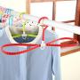 EvaroFly Multipurpose Drying Quickly Folding Hanger, Plastic No Trace Rotatable Clothes Hanger, Wet and Dry Dual Use -Yellow 10 Pcs
