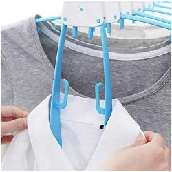 2pcs Color Random Foldable Clothes Cloth Hanger Dryer Drying Clothing Rack Hangers for Tumble Hanging Laundry Stand Telescopic