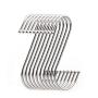 JINHEZO Premium 20-Pack Larger Round S Shaped Hooks in Polished Stainless Steel Metal, Hangers Hanging Hooks for Kitchen, Work Shop, Bathroom, Garden, Kitchenware Pots Utensils, Clothes, Bags, Towels