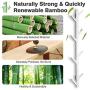 Coat Rack Wall Mounted Coat Hook Wall Supports Over 120 lbs Goods Bamboo Modern Hat Rack for Bags Scarves Clothes Handbag Umbrella for Bedroom Bathroom 8 Hooks