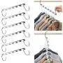 6 Pcs Folding Shirts Coat Clothes Hanger Holders Save Space Non-Slip Clothing Organizer Practical Racks Hangers for Clothes 6 Pcs Folding Shirts Coat Clothes Hanger Holders Save Space Non-Slip Clothing Organizer Practical Racks Hangers for Clothes
