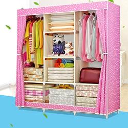 Simple wardrobe Assembly Hanger Cloth Wardrobe 11816545cm Assembly Wardrobe (Color : A)