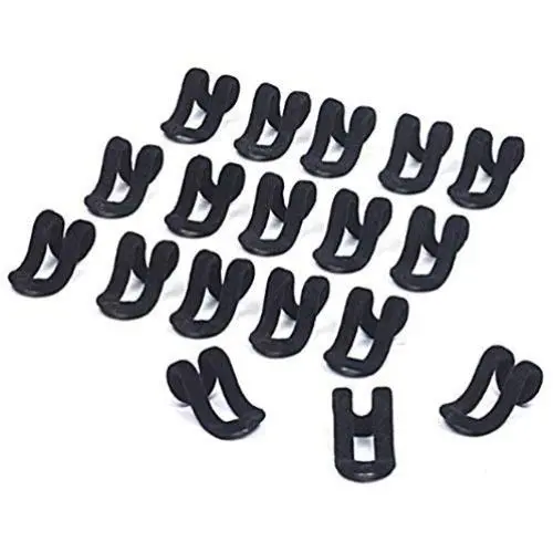 20Pcs Mini Cascading Hooks Clothes Hanger Rack Connector for Plastic Metal Wood Flocked Hangers (Black) 20Pcs Mini Cascading Hooks Clothes Hanger Rack Connector for Plastic Metal Wood Flocked Hangers (Black)