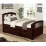 Hooseng Twin Size Solid Wood Bookcase Captains Platform Storage Bed with Pull Out 6 Drawers,No Boxes Spring Needed, Deep Walnut Hooseng Twin Size Solid Wood Bookcase Captains Platform Storage Bed with Pull Out 6 Drawers,No Boxes Spring Needed, Deep Walnut