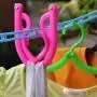 Foldable Clothes Hangers Travel Hangers Rainbow Will Portable Magic Clothing Drying Rack Pack of 5
