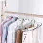 Iddefee Clothes Hanger Pack of 12 Adults Pants Hangers with Clips Jeans Skirt Underwear Hanger Clip Hanger Multifunctional Hanger Pants Hangers (Color : Green, Size : 4024CM)