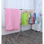 exilot Foldable Portable Space Saving Clothes Drying Rack, Adjustable High Capacity Stainless Steel Laundry Drying Rack