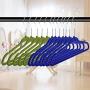 KATH Velvet Hangers 100 Pack, Nonslip Clothes Hangers Heavy Duty 360 Swivel Hanger Hook Blue