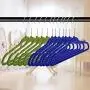 Simoner Velvet Flocking Non-Slip Clothes Hanger, Skirt Kid Clothes Stand Colorful Clothes Hanger for Baby Children (100Pcs)