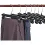 House Day Pinch Grip Hangers - Pant Hangers 8",10",12",25" 25pcs Black Hangers with Polished Swivel Hooks and Padded Clips - Pants Clothes Hangers#2 House Day Pinch Grip Hangers - Pant Hangers 8",10",12",25" 25pcs Black Hangers with Polished Swivel Hooks and Padded Clips - Pants Clothes Hangers#2