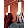 Over-The-Door Hook Pack of 2 White Plastic Hanger Coat Rack Towel Holder Door Mount Perfect Size for Bedrooms Kitchen Bathrooms Laundry Storage for Coats, Hats, Robes, Clothes Towels Bags Umbrellas