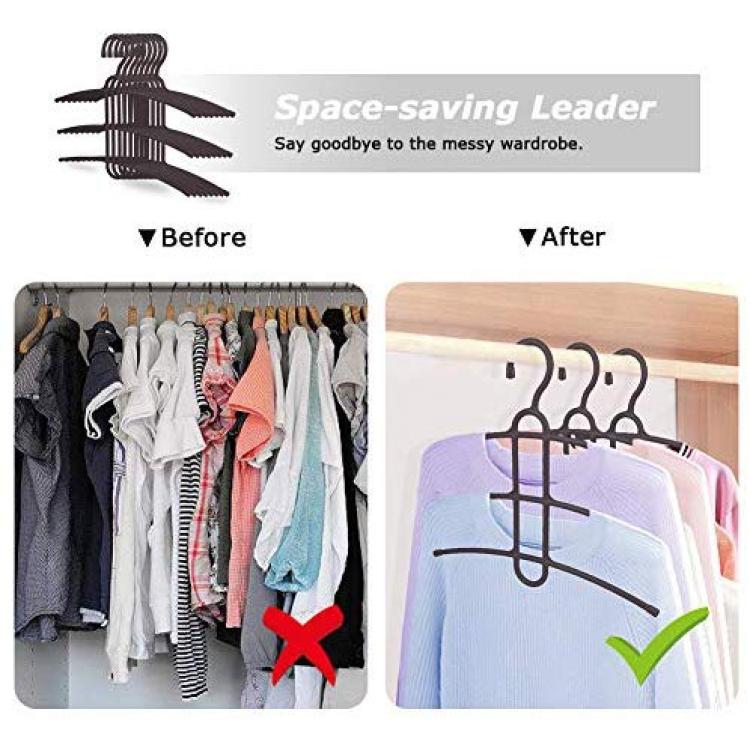 30pk Made in USA Strong Plastic Clothes Hangers Bulk | 20 30 50 100 Pack Available | Laundry Clothes Hanger | Coat Hangers Plastic | Heavy Duty