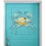 G.DeBrekht Crab Coastal Waves Scenic Sunset Rustic Wooden Door hanger / wall decor #8198511H