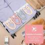 Hi Storage Travel Hangers Folding Clothes Hanger Portable Travel Hanger Accessories & Drying Rack (Colorful)