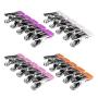 Cabilock Clothes pin 20pcs Stainless Steel Clothes Pins Windproof Antiskid Metal Clothes Clips Clothes Drying Hanger Peg Clamp (Random Color)
