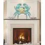 G.DeBrekht Crab Coastal Waves Scenic Sunset Rustic Wooden Door hanger / wall decor #8198511H