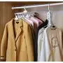OCS Space Saving Cloth Hangers, Magic Hanger, Multi-Functional Shirt Hangers, Shirt Organizer, Closet Organizer, (1 Pack/White). OCS Space Saving Cloth Hangers, Magic Hanger, Multi-Functional Shirt Hangers, Shirt Organizer, Closet Organizer, (1 Pack/White).
