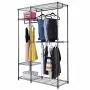 48&quotx18&quotx71" Closet Organizer Garment Rack Portable Clothes Hanger Home Shelf