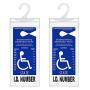 Handicap Parking Placard Holder, Ultra Transparent Disabled Parking Permit Placard Protective Holder Cover with Large Hanger by Tbuymax (Set of 2)