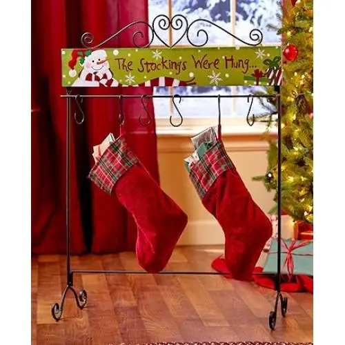 Standing Holiday Stocking Hanger Standing Holiday Stocking Hanger
