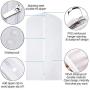 EFAILY Garment Covers, Pack of 10 Premium Quality PEVA Moth Proof Clothes Covers Dustproof Clear Suit Garment Bag Breathable Full Zipper Dust Cover