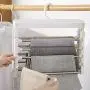 HJYPYJ Magic Hanger,Stainless Steel + Abs Magical Hangers,Double Row Rotate Trouser Hangers,Space-Saving Organizer Hangers,Suitable for Wardrobe Cloakroom Multi-Layer Storage/White / 54x36.8 HJYPYJ Magic Hanger,Stainless Steel + Abs Magical Hangers,Double Row Rotate Trouser Hangers,Space-Saving Organizer Hangers,Suitable for Wardrobe Cloakroom Multi-Layer Storage/White / 54x36.8