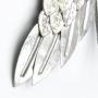 abodent.com Silver Pretty Angel Wings Cherubs Wing Coat Hook Hooks Wall Mounted Door Hook Hanger for Hat Coat Clothes Kitchen Bathroom Bedroom Office (Screws Included)