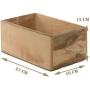 SAVON Storage Bin Container Boxes Wood Kitchen Bathroom Organizer Wooden Holder Rustic