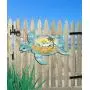 G.DeBrekht Sea Turtle Beach Sunrise Scenic Waves Coastal Wooden Door hanger / wall decor #8198518H