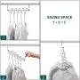 Meetu Closet Organizer 9.5 Inch Cloth Hanger Magic Space Saving Hangers for Closet Wardrobe Closet Organization Closet System (Pack of 8) Meetu Closet Organizer 9.5 Inch Cloth Hanger Magic Space Saving Hangers for Closet Wardrobe Closet Organization Closet System (Pack of 8)