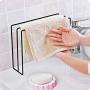 M-TOP Dishcloth Holder Sponge Holder Stand Rack, Kitchen Countertop Dishcloth Drying Rack with 2 Sponge Hooks, Kitchen Cloth Rack Tower Dishcloth Hanger to Hang Rags and Spongesblack-2 Packs